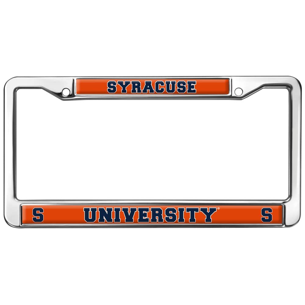 Syracuse University Alumni Logo Full Size Standard License Plate Metal Frame