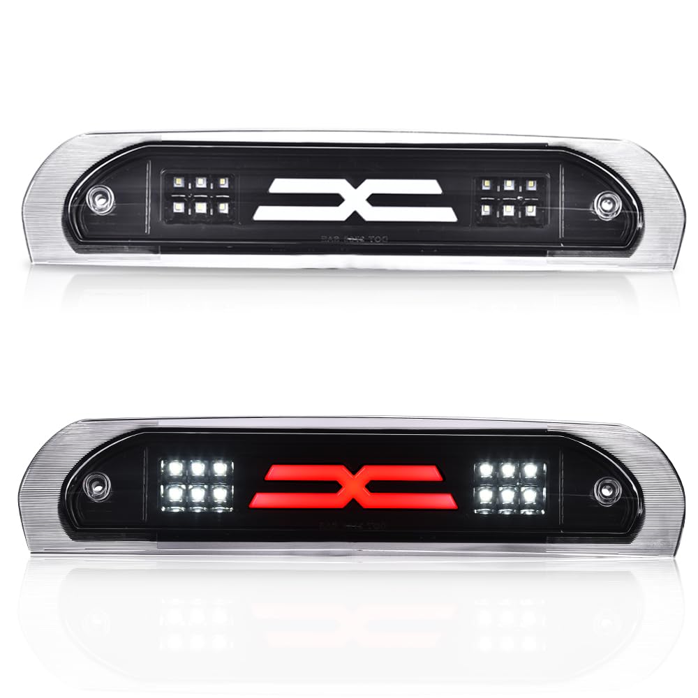 CROSSDESIGN LED 3rd Brake Light Type X Compatible with 2002-2009 Dodge Ram 1500/03-09 Dodge Ram 2500 3500 LED Third Brake Light 