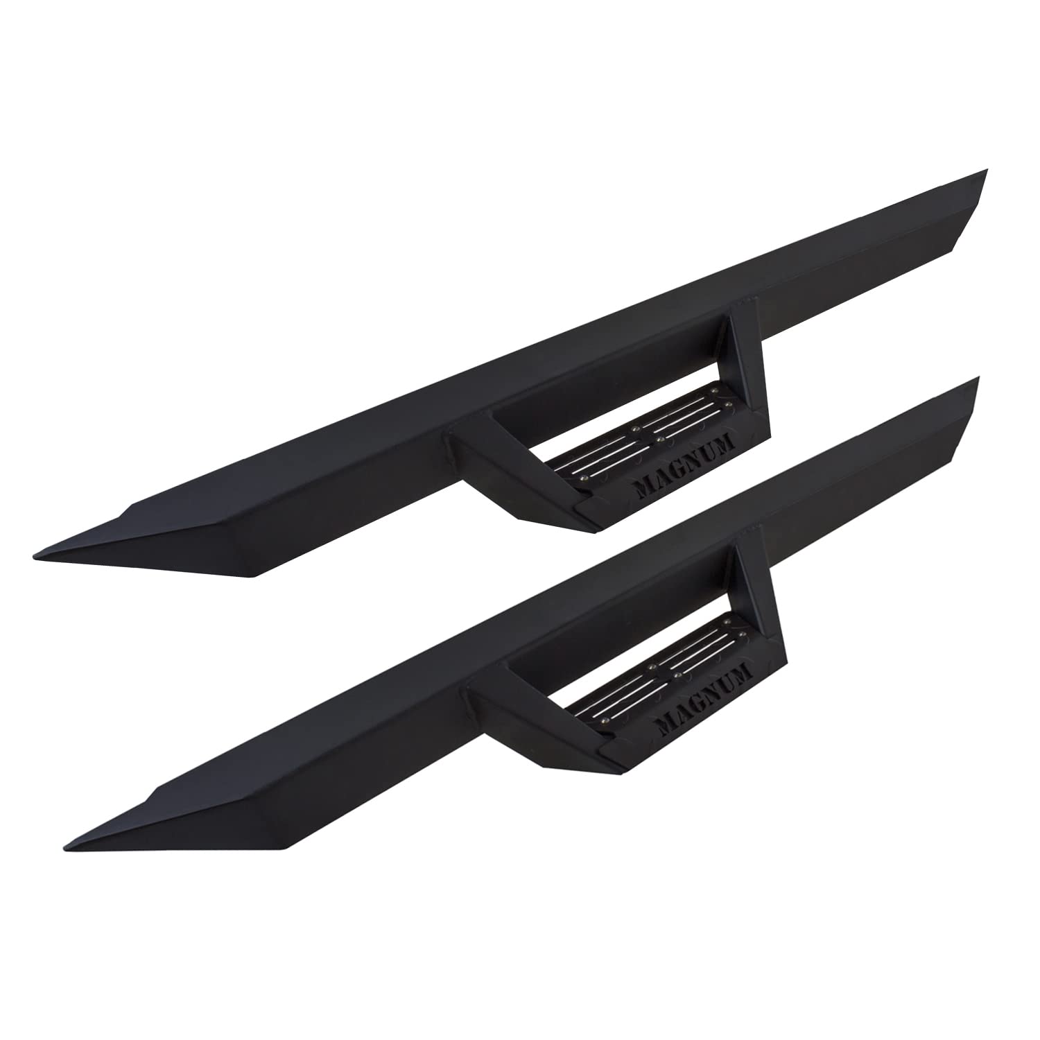 Raptor Series Magnum Rt Drop Steps Running Boards Black For 2018-2025 Wrangler Jl 2-Door