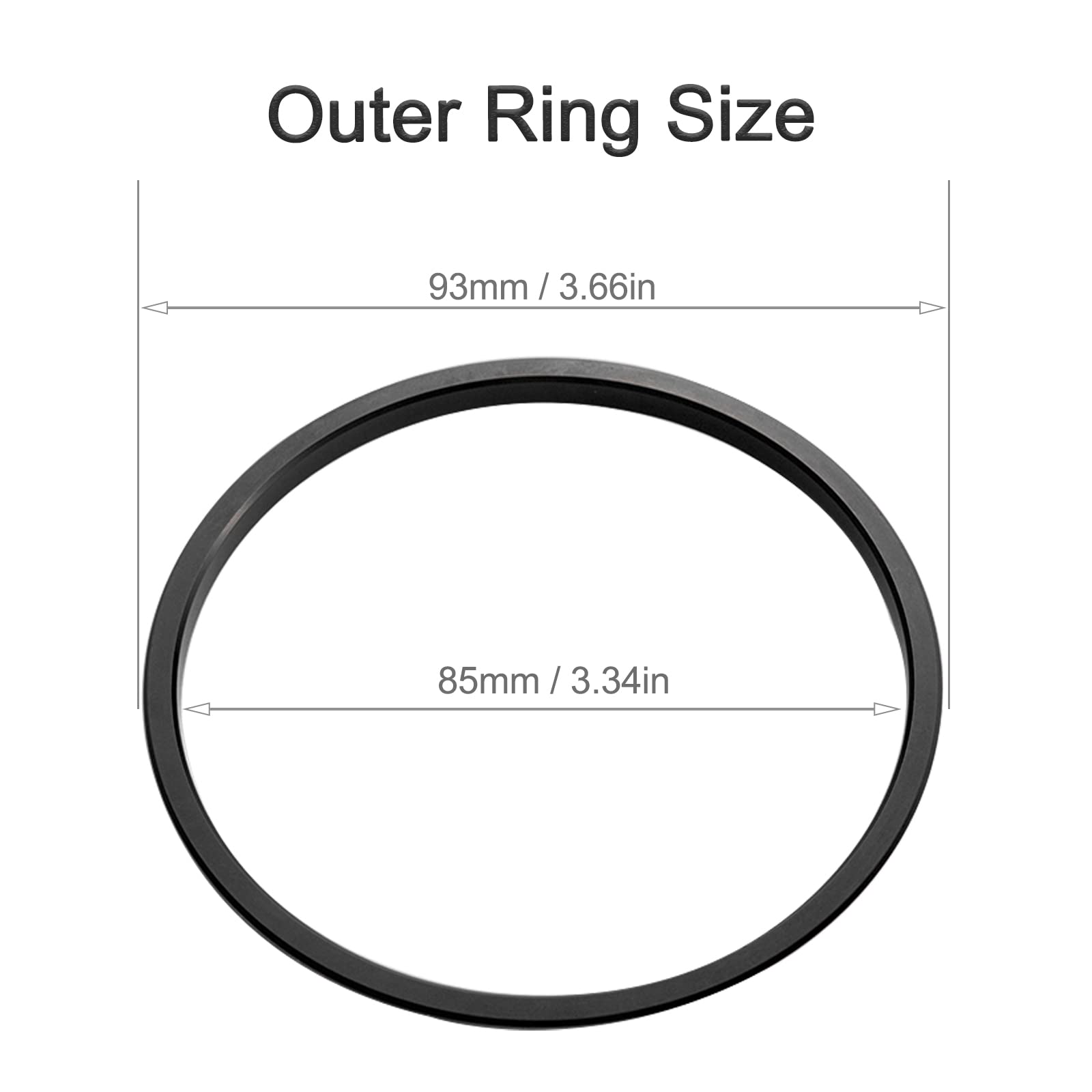 Jdmcar Compatible With Toyota Tacoma Accessories 2016-2022 2023 Premium Aluminum Alloy A/C Vent Ring Outer Trim Decoration Cover