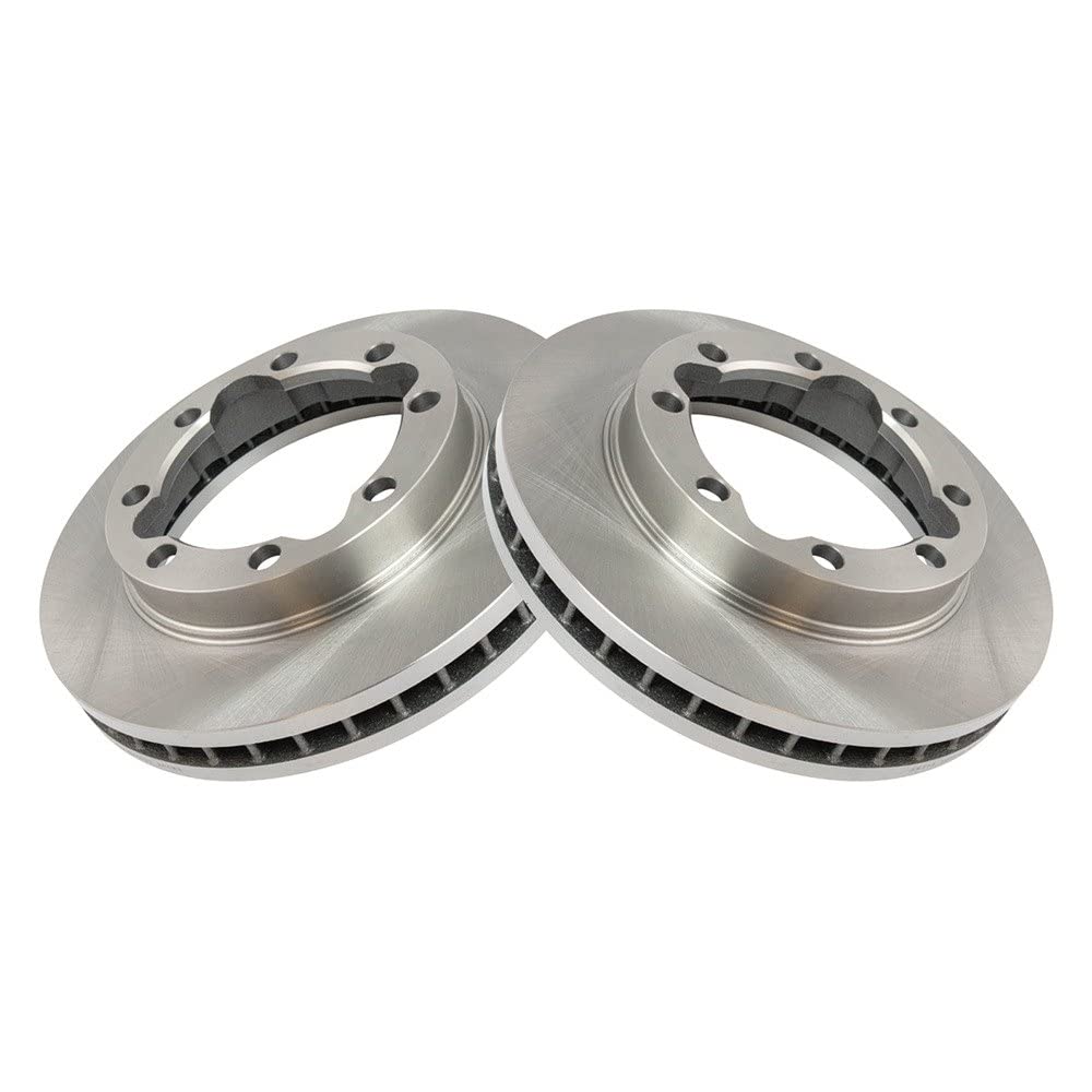 Trq Front Brake Rotors Set Vented Compatible With 1989-2000 Chevrolet K3500 1994-1999 Dodge Ram 2500 Ram 3500 Gmc