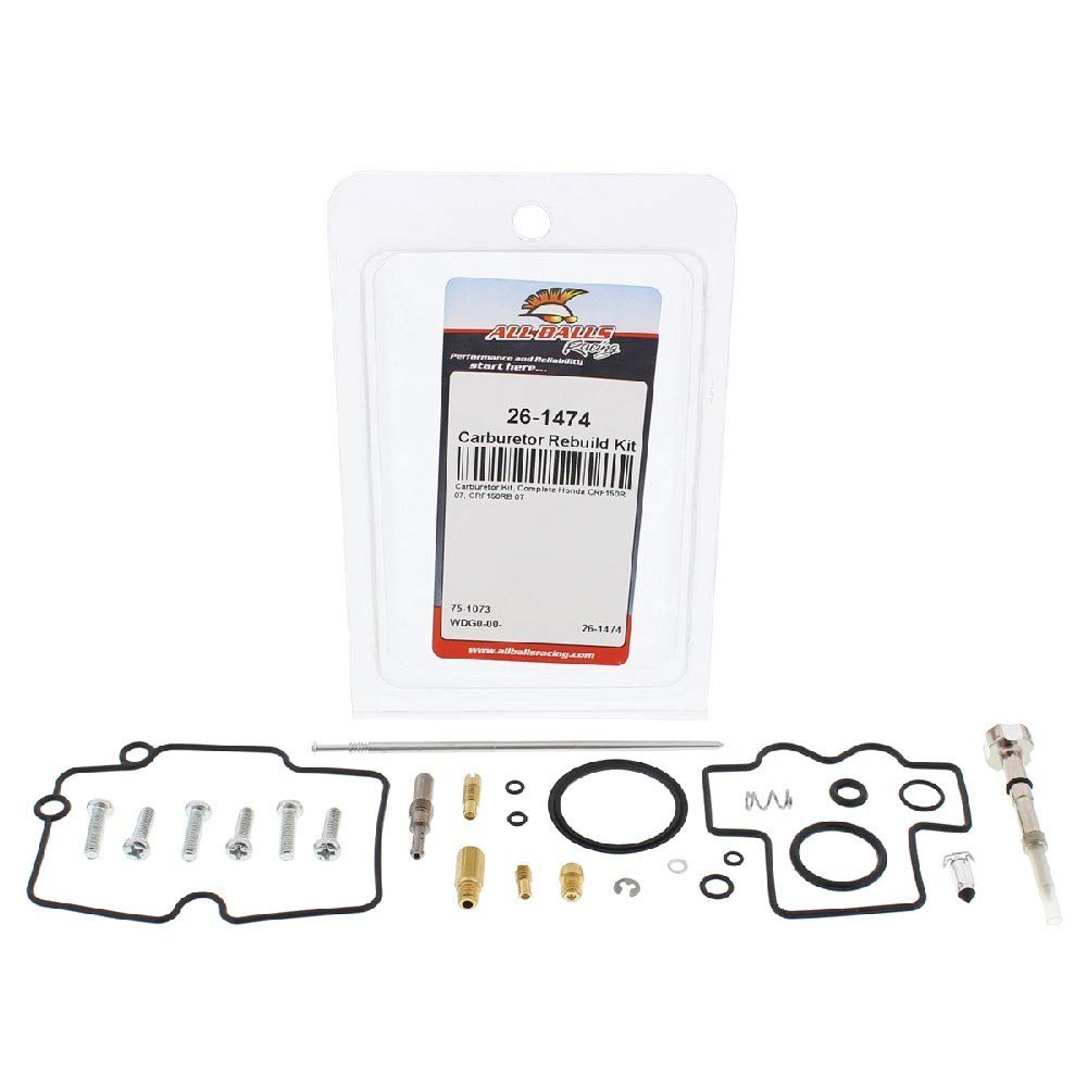 All Balls 26-1474 Carburetor Repair Kit (26-1474 Honda Crf150R/Rb 2007)