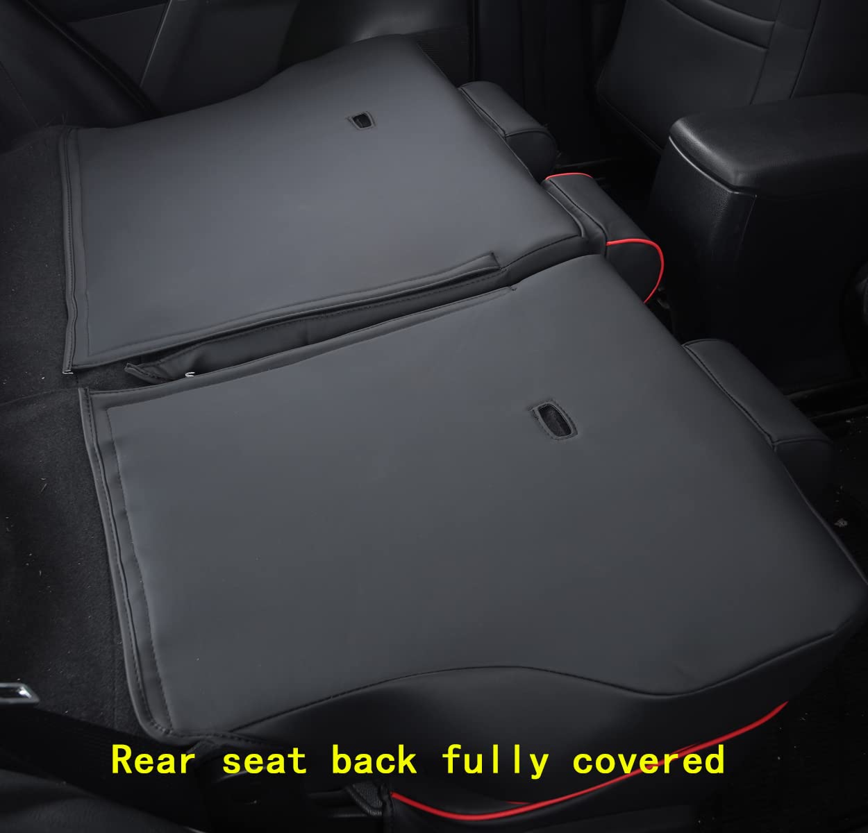 Luluda Custom Fit Vehicle Seat Cover, Black, For Toyota Rav4 2013-2018, Waterproof Faux Leather