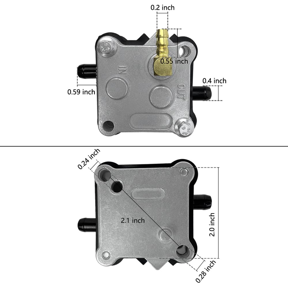 QFISH Fuel Pump for Mercury Outboard 2-Stroke 30-300 HP, Replaces 14360A16, 14360A41, 14360A43, 143