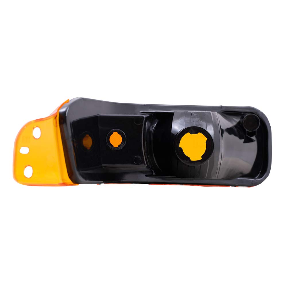 Brock Replacement Drivers Park Signal Side Marker Light Lamp Lens Compatible With 2005-2009 Mustang 4R3Z13201Aa