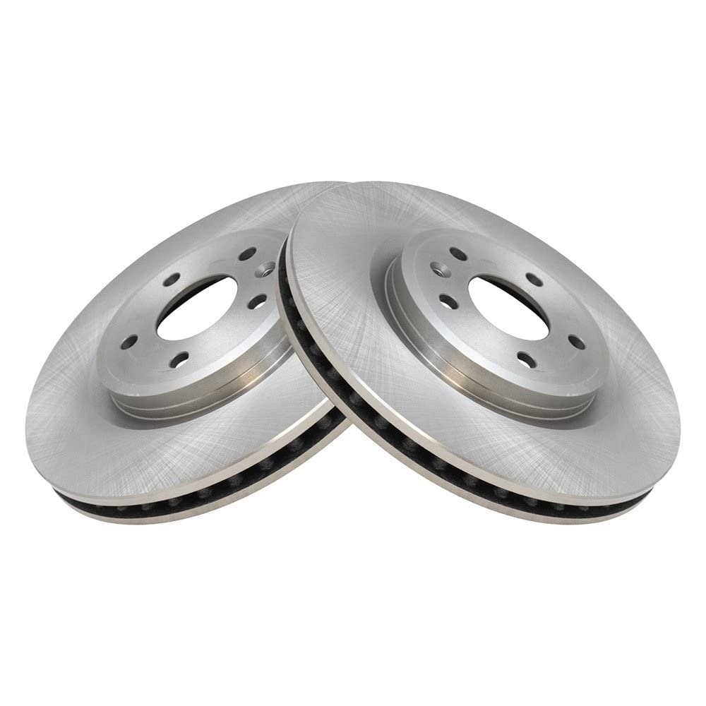 Trq Front Brake Rotors Set Vented Compatible With 2011-2019 Ford Explorer 2009-2019 Flex 2010-2019 Taurus 2009-2012 Lincoln Mks