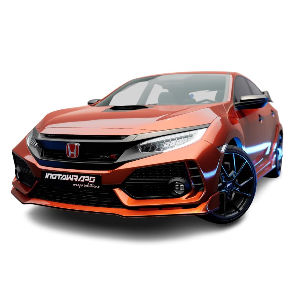 3M Car Wrap Roll 2080 Gloss Fiery Orange | G364 | (5Ft X 10Ft (50 Sq/Ft)) | Automotive Vinyl Wrap For Cars - Car Interior Wrap &