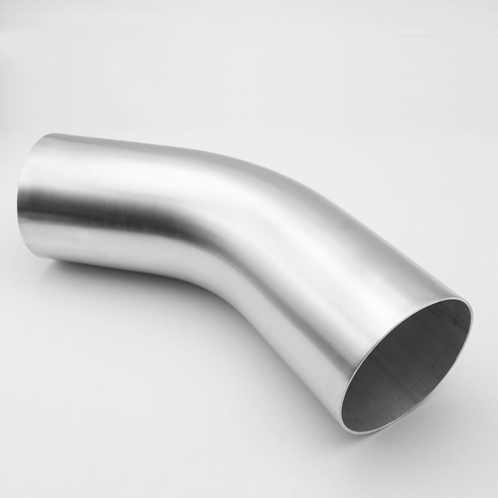 Ac Performance 4'' (102Mm) Od 45 Degree Aluminum Elbow Intercooler Pipe Air Intake Tube, 1.35D Radius, Brushed Finish