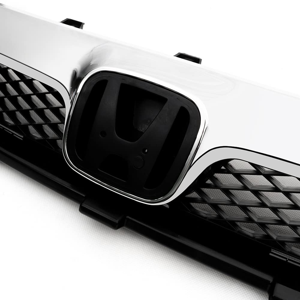 PIT66 Front Bumper Upper Grill Grilles Compatible with Honda Civic Sedan 4 Door 2009-2011 Replaces 71121SNAA50