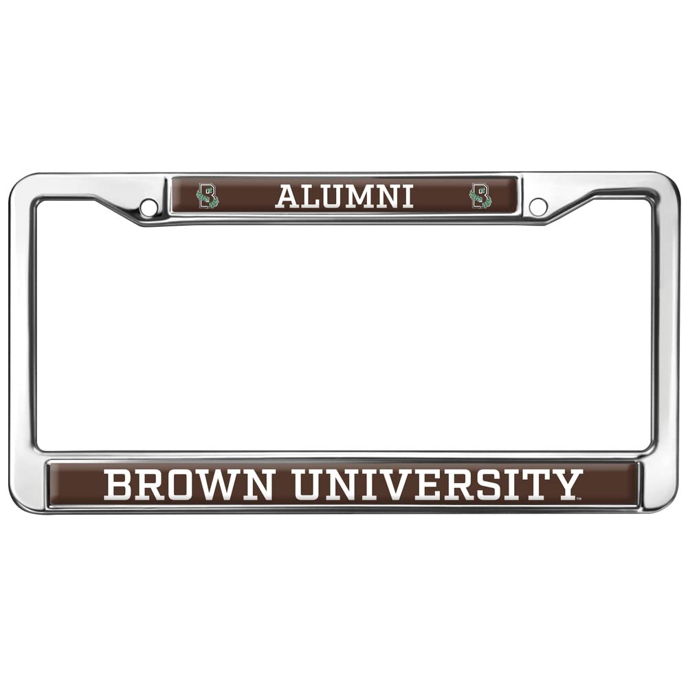 Brown University Alumni Logo Full Size Standard License Plate Metal Frame