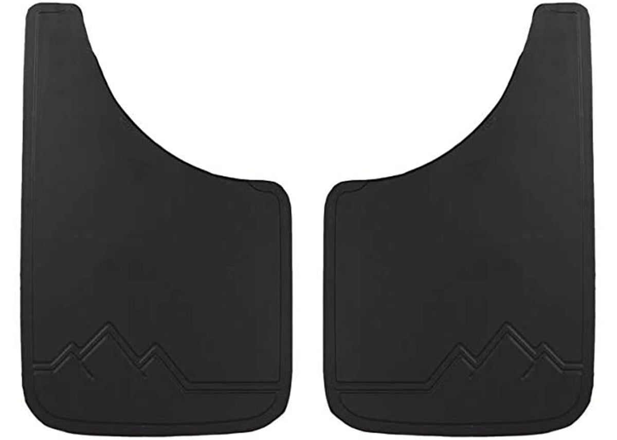 Plasticolor 000492R01 Easy Fit Mud Flaps Without Logo Black