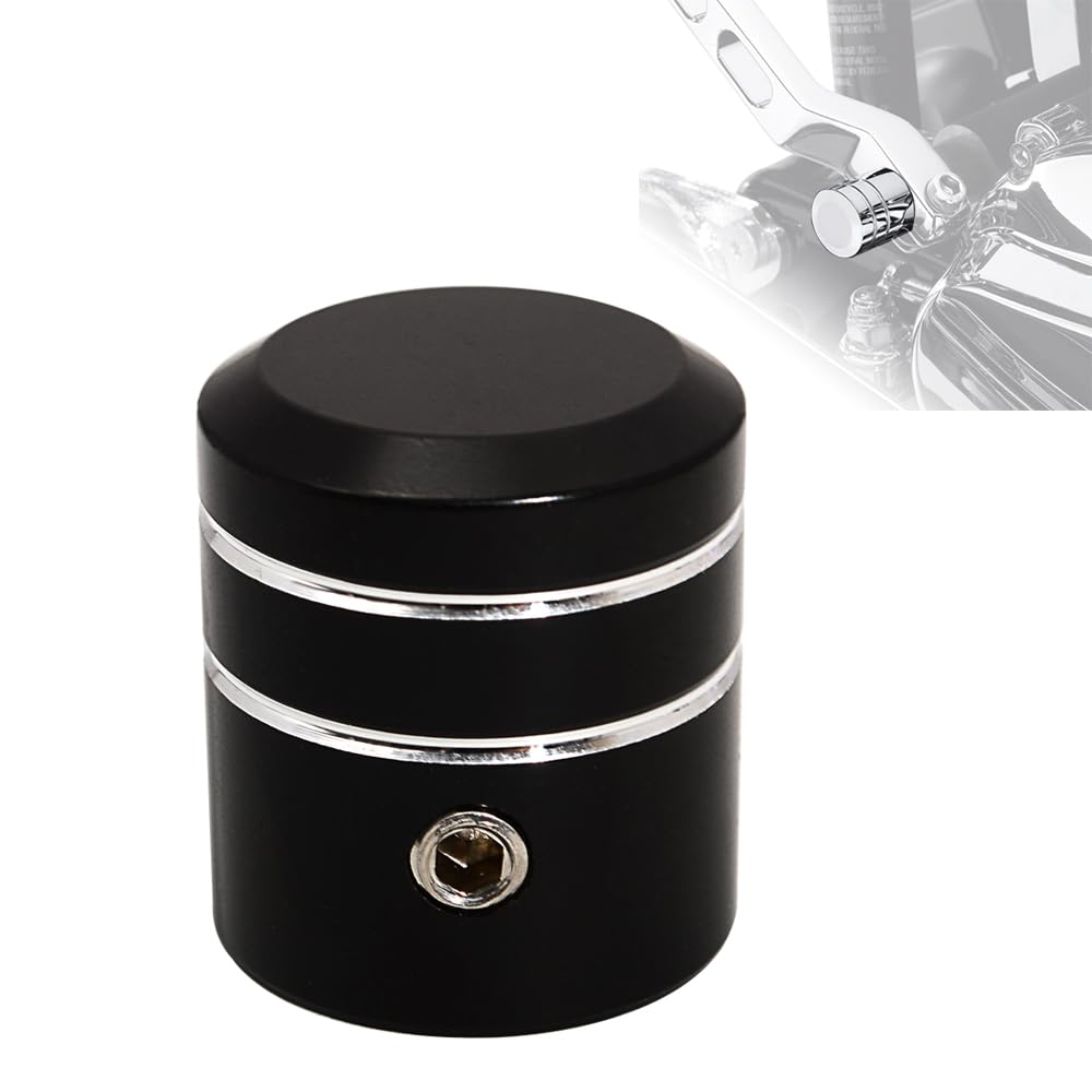 Wowtk Heel/Toe Shifter Shaft Cap Cover For Harley 1986-2017 Fl Softail, 1988-2024 Touring Road King Road Glide Street Glide Electra Glide And 2008-Later Trike Models,Black
