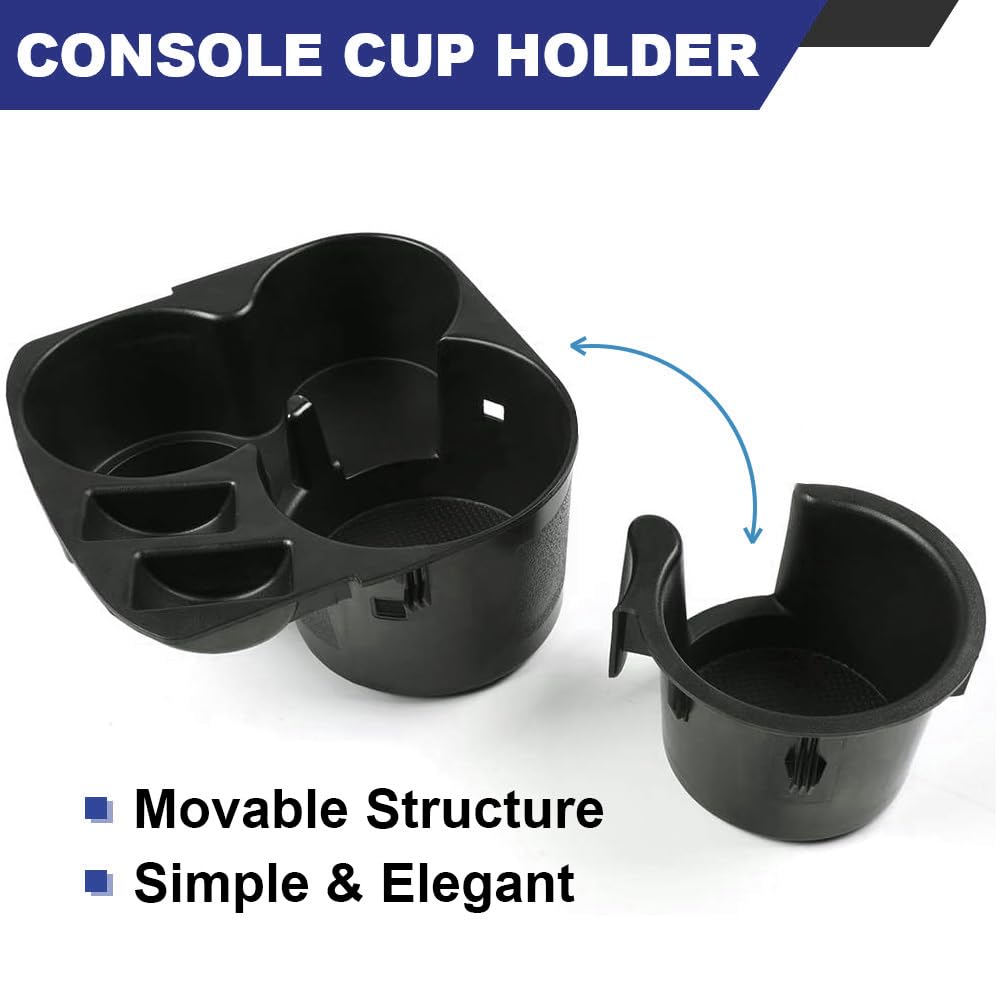 Pit66 Center Console Cup Holder Attachment,Compatible With 2007-2012 Nissan Altima, 68431-Ja00A