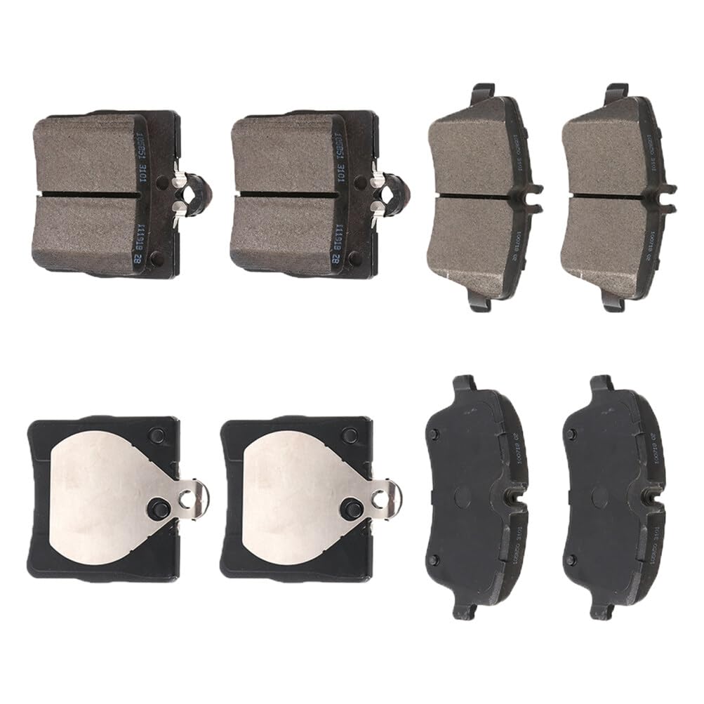 Automuto 8Pcs Front & Rear Semi-Metallic Disc Brake Pads Set D779 D872 For Mercedes-Benz C230 2002-2005,For Mercedes-Benz C240 2