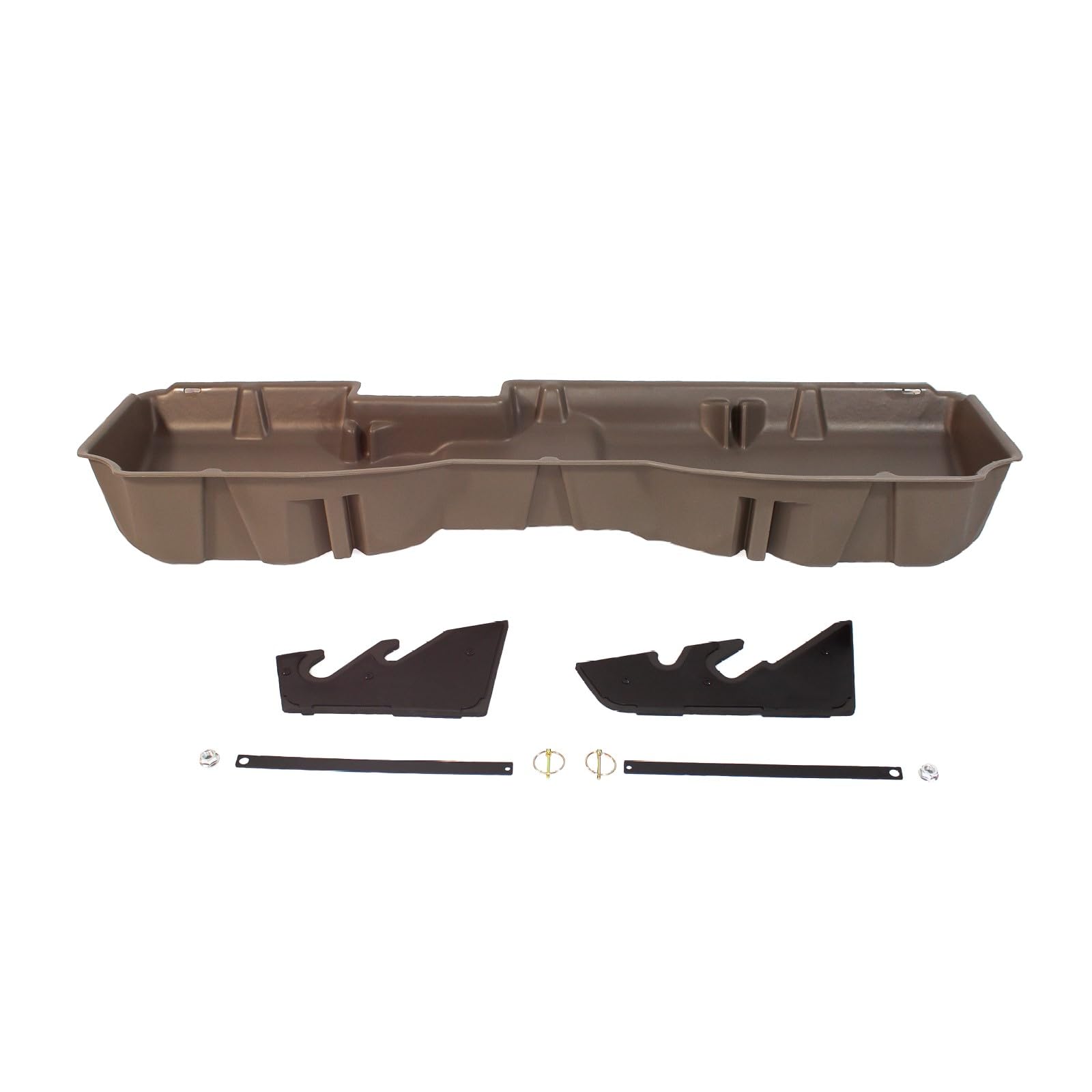 Du-Ha Under Seat Storage Fits 14-18 Chevy Silverado/Gmc Sierra Light Duty Crew Cab & 15-19 Heavy Duty Crew Cab | Tan Heavy-Duty 