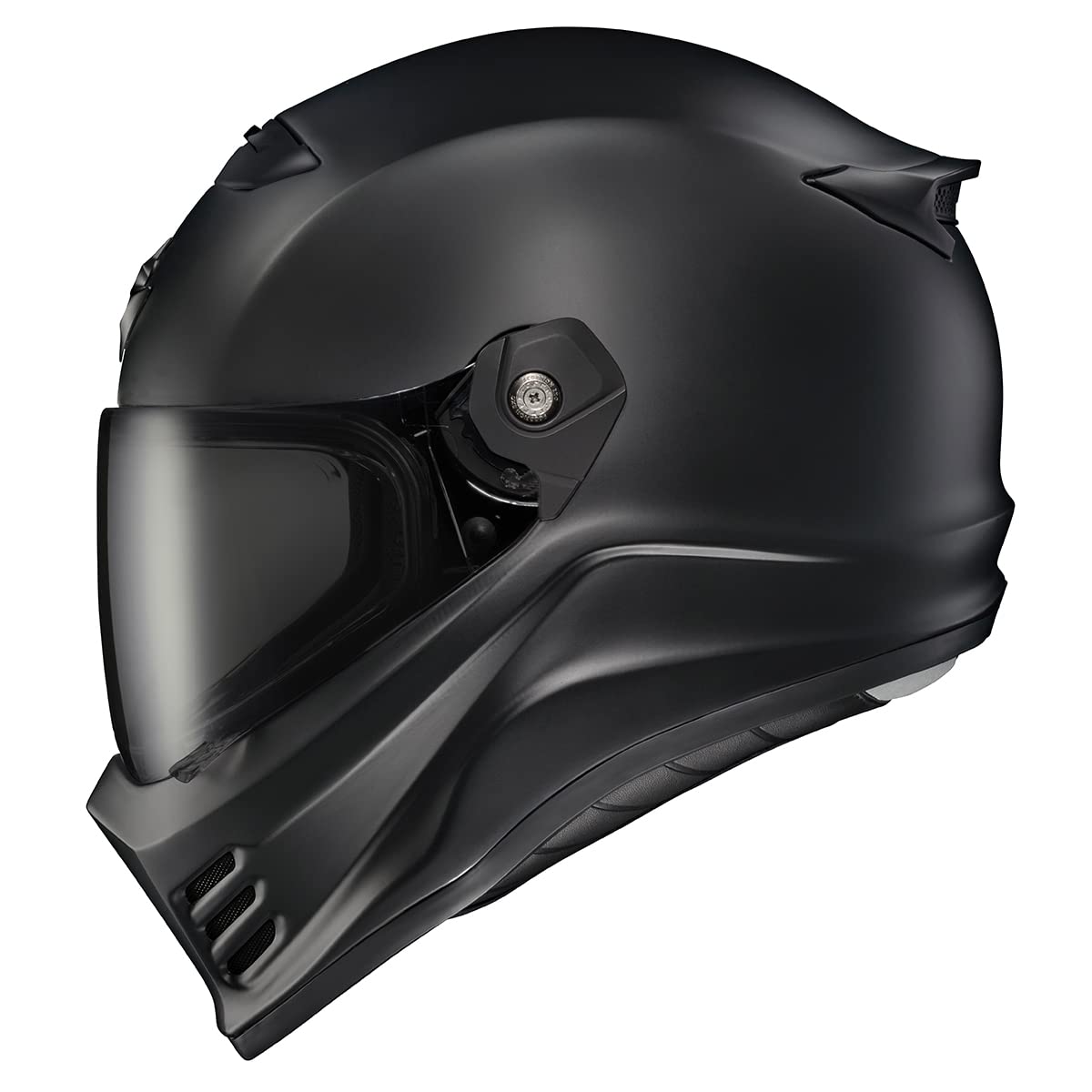 Scorpionexo Covert Fx Full Face Adult Motorcycle Helmet Street Fighter Style With Bluetooth Ready Speaker Pockets Dot Ece 22.06 Approved Unisex (Matte Black Medium)