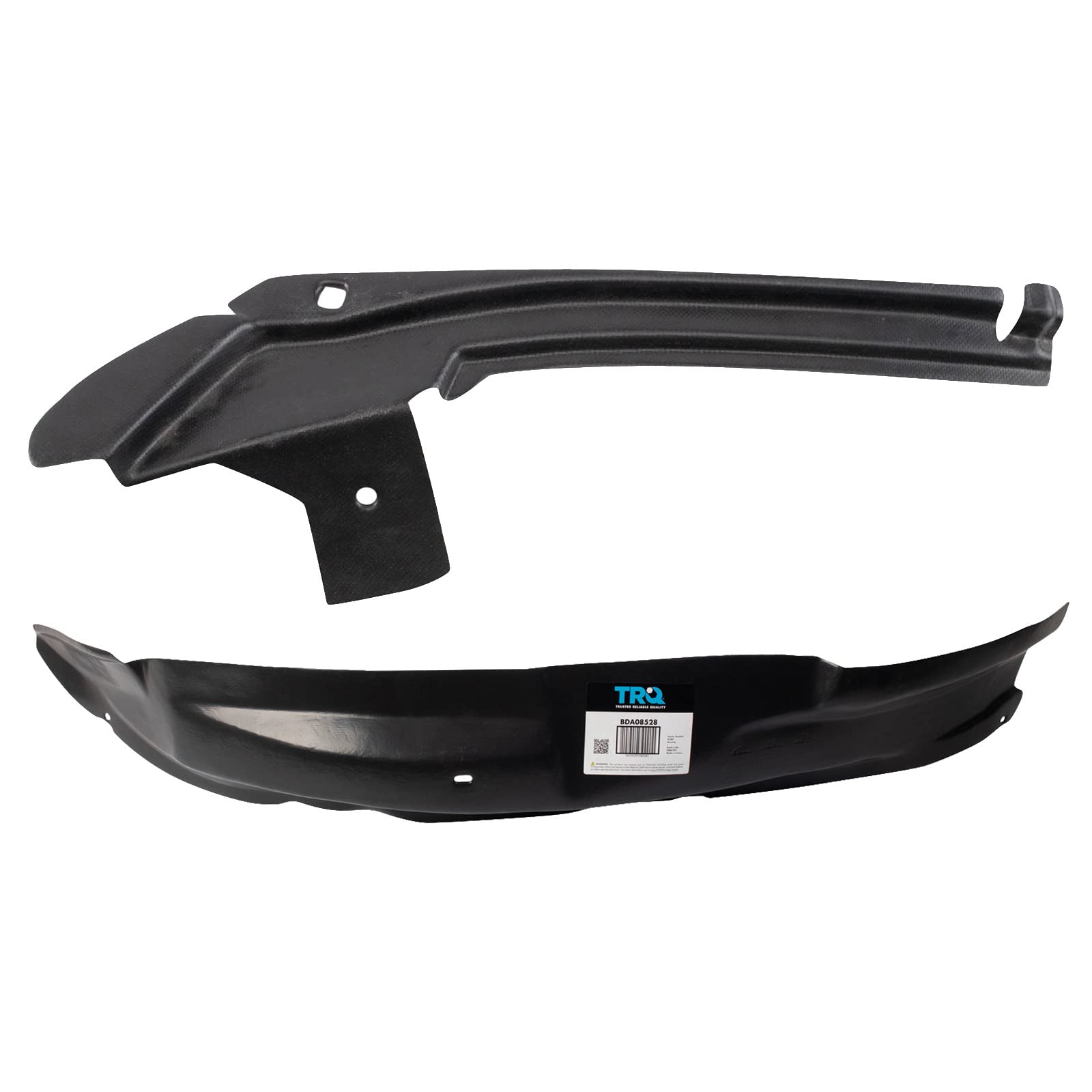 Trq Inner Fender Liner Set Compatible With 2004-2005 Ford E-350 Club Wagon 2004-2007 E-350 Super Duty E-450 Super Duty Fo1248145