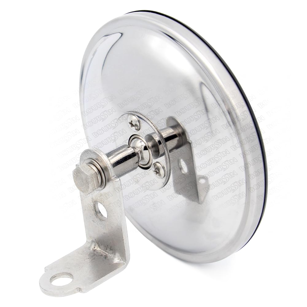 5'' Convex Blind Spot Round Mirror For Isuzu Npr Npr-Hd Nqr Nrr Fsr Fvr Frr Truck Bus Atv Utv Adjustable Bracket