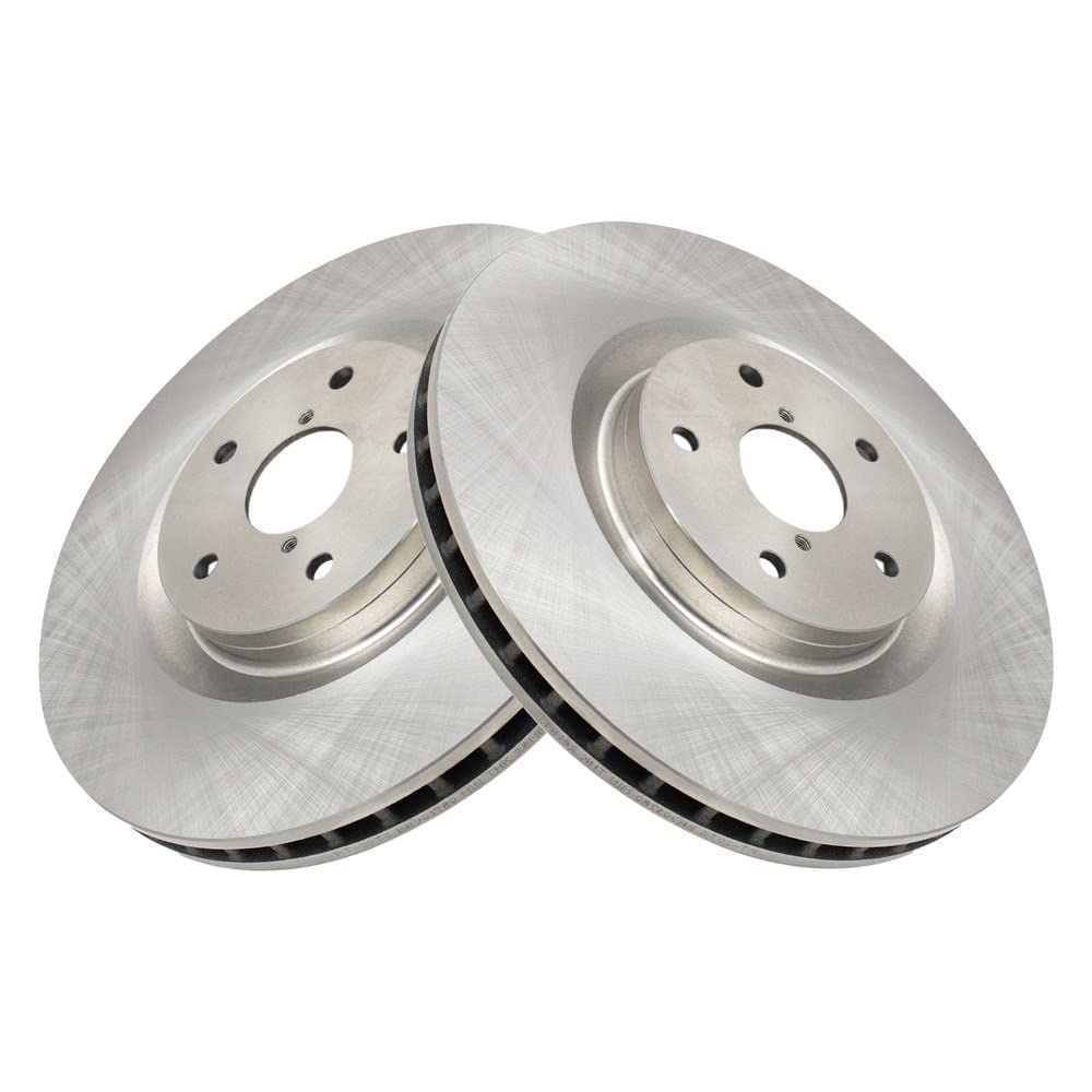 Trq Front Brake Rotors Set Vented Compatible With 2019-2024 Subaru Ascent