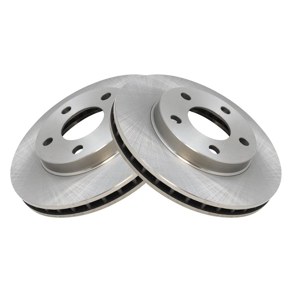 Trq Front Brake Rotors Set Vented Compatible With 2004-2005 Chevrolet Classic 1997-2003 Malibu 1999-2004 Oldsmobile Alero 1997-1
