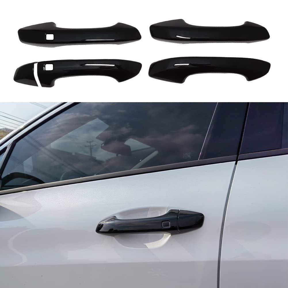 AOKIO ABS Glossy Black Exterior Door Handle Cover Trim for Kia K5 Accessories 2020 2021 2022 2023 2024 with Smart Keyhole (Not f