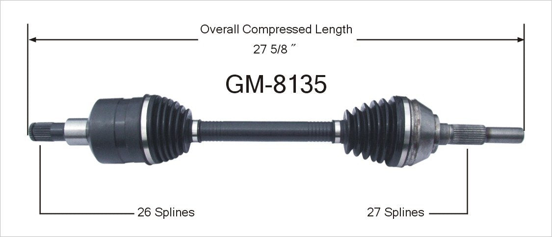 Surtrack Gm-8135 Cv Axle Shaft