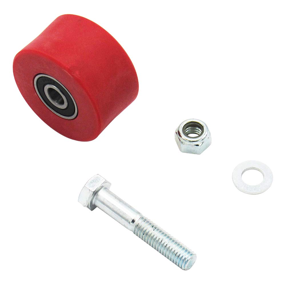 Outlaw Racing Or3078R Chain Roller Guide 43X24Mm Compatible With Honda Cr125R Cr250R Yamaha Yz490 - (Red)
