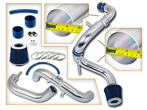 Rtunes Racing Cold Air Intake Kit + Filter Combo Blue Compatible For 06-11 Honda Civic Dx/Lx/Ex 1.8L I4 Model Only