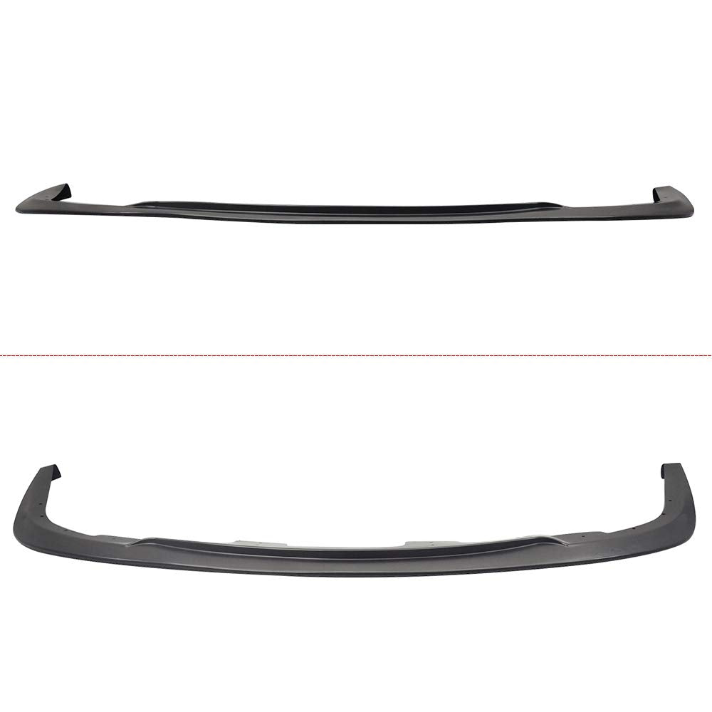 IKON MOTORSPORTS Front Bumper Lip for 2006-2007 Subaru Impreza WRX Sedan & Wagon, STI Style, Unpainted Black PP Splitter
