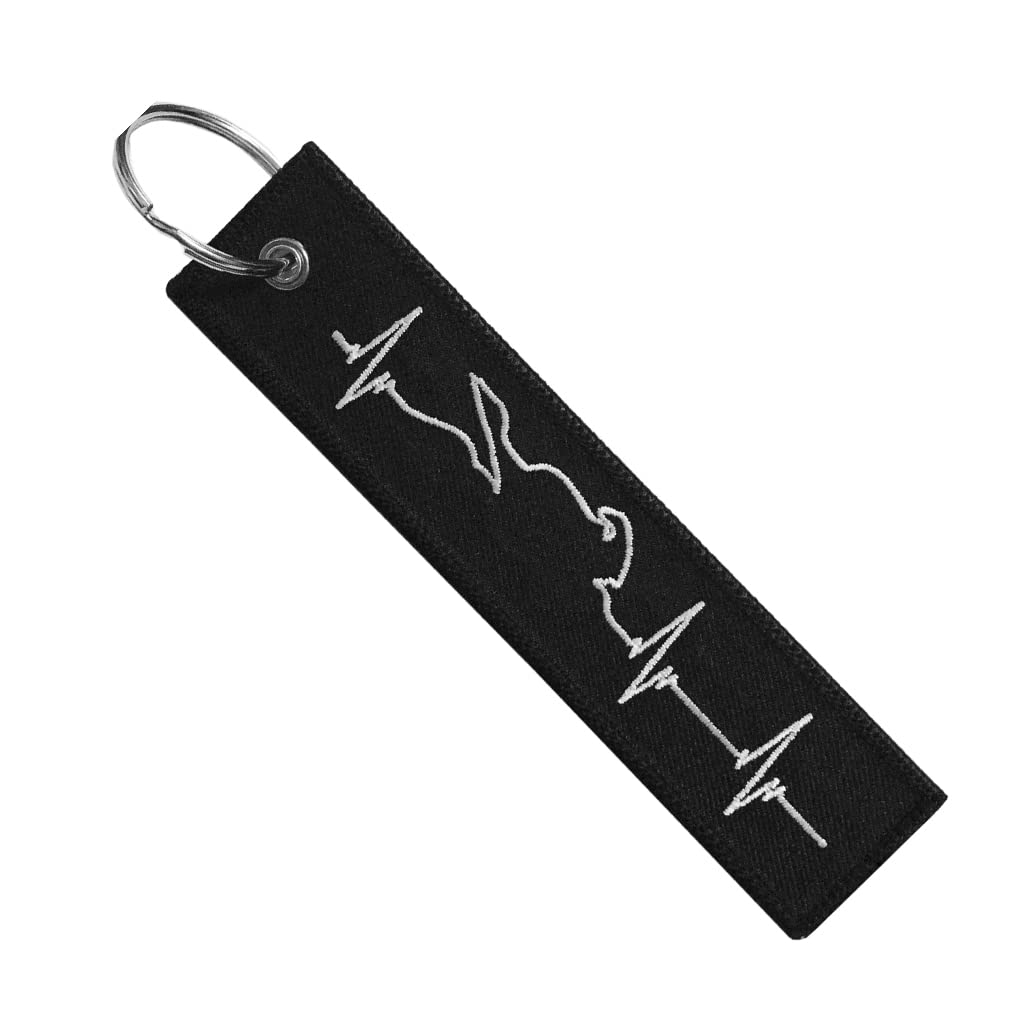Motoloot Keychain For Motorcycles, Scooters, Cars And Gifts (Motorcycle Heartbeat)