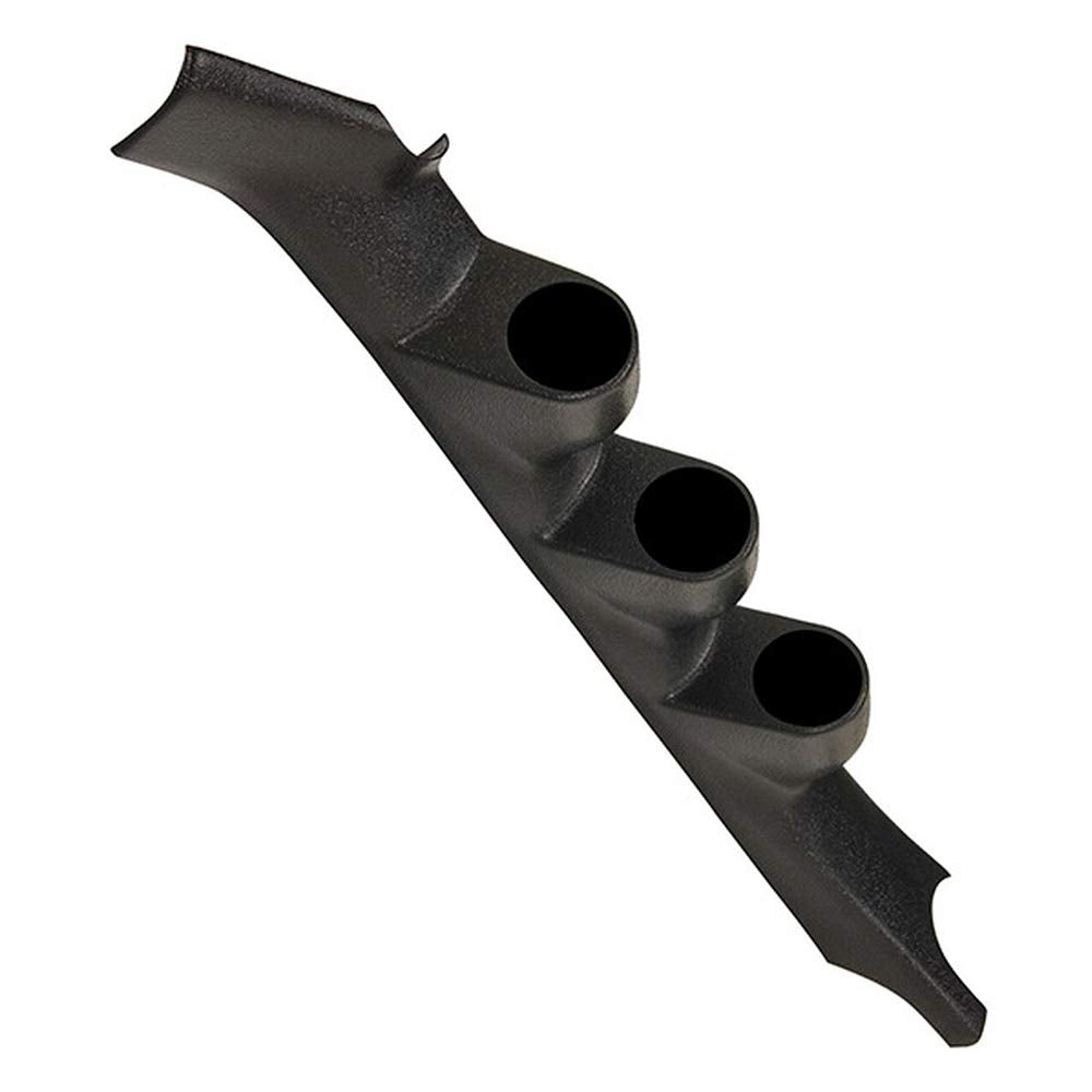 GlowShift Black Triple Pillar Gauge Pod Compatible with Oldsmobile Cutlass Supreme 2 Door G-Body 1978-1987 - ABS Plastic - Mount