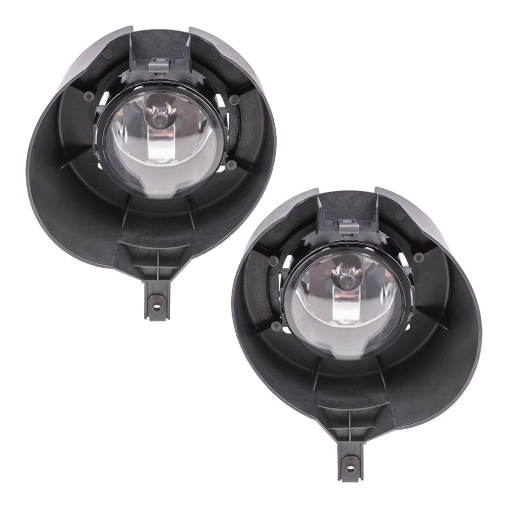 Brock Replacement Set Driver And Passenger Fog Lights Lamps Compatible With 2005-2013 Frontier Pickup Truck 26150-Ea825 26155-Ea