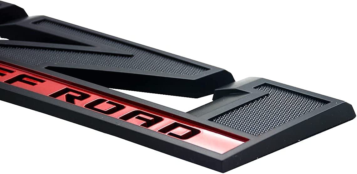 2Pack 2019-2025 Oem Z71 Off Road Emblems Side Decals Badges Compatible With Fits Silverado Offroad Parts 84632695 (Black Red)