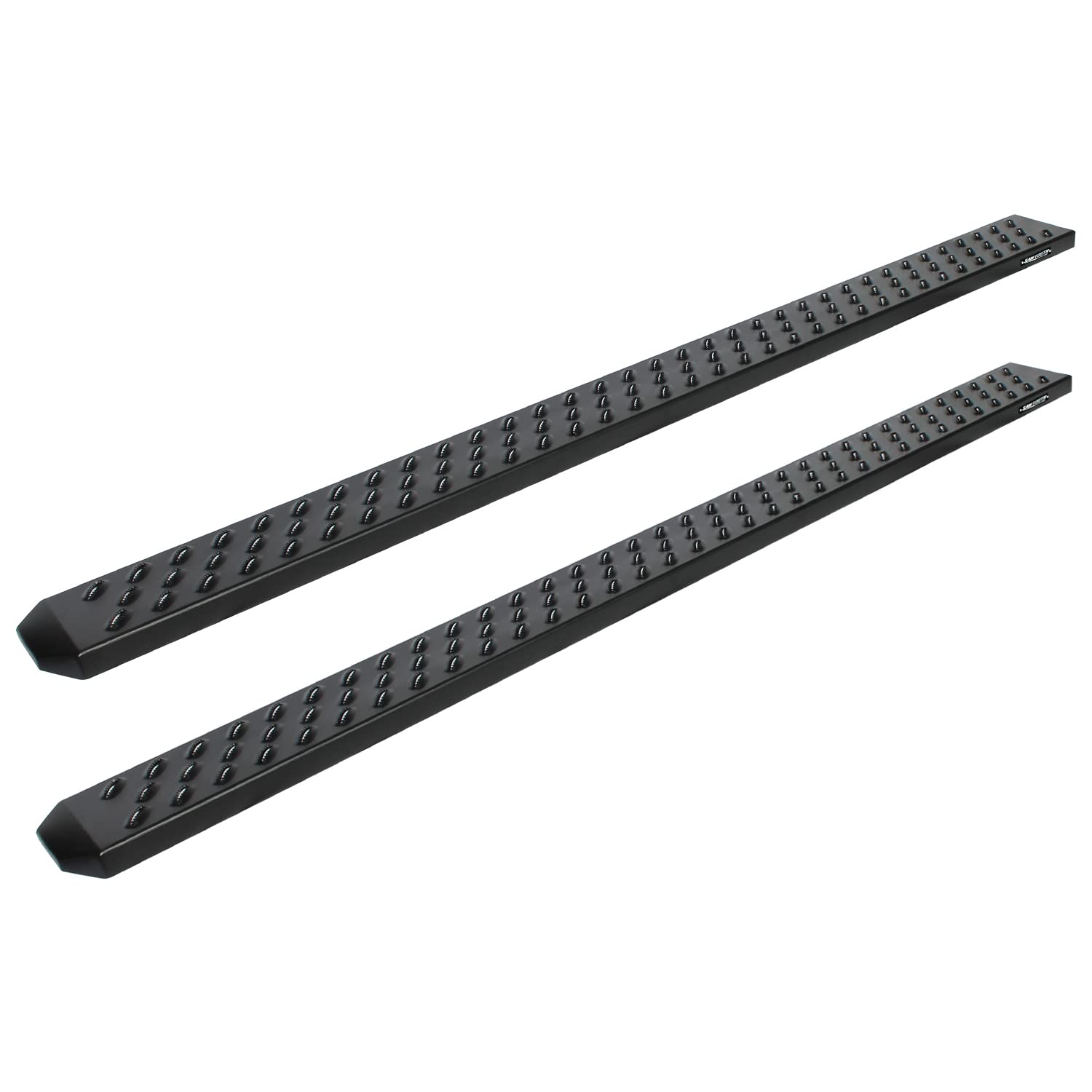 Raptor Series Running Boards Steps 6.5In Wide Sawtooth Grip Black Aluminum For New Body 2019-2025 Ram 1500 Crew Cab