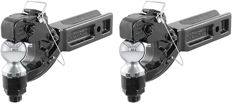 Curt 48012 Pintle Hitch With 2-5/16-Inch Trailer Ball, Fits 2-1/2-Inch Receiver, 20,000 Lbs, 15-Inch Length (Pack Of 2)