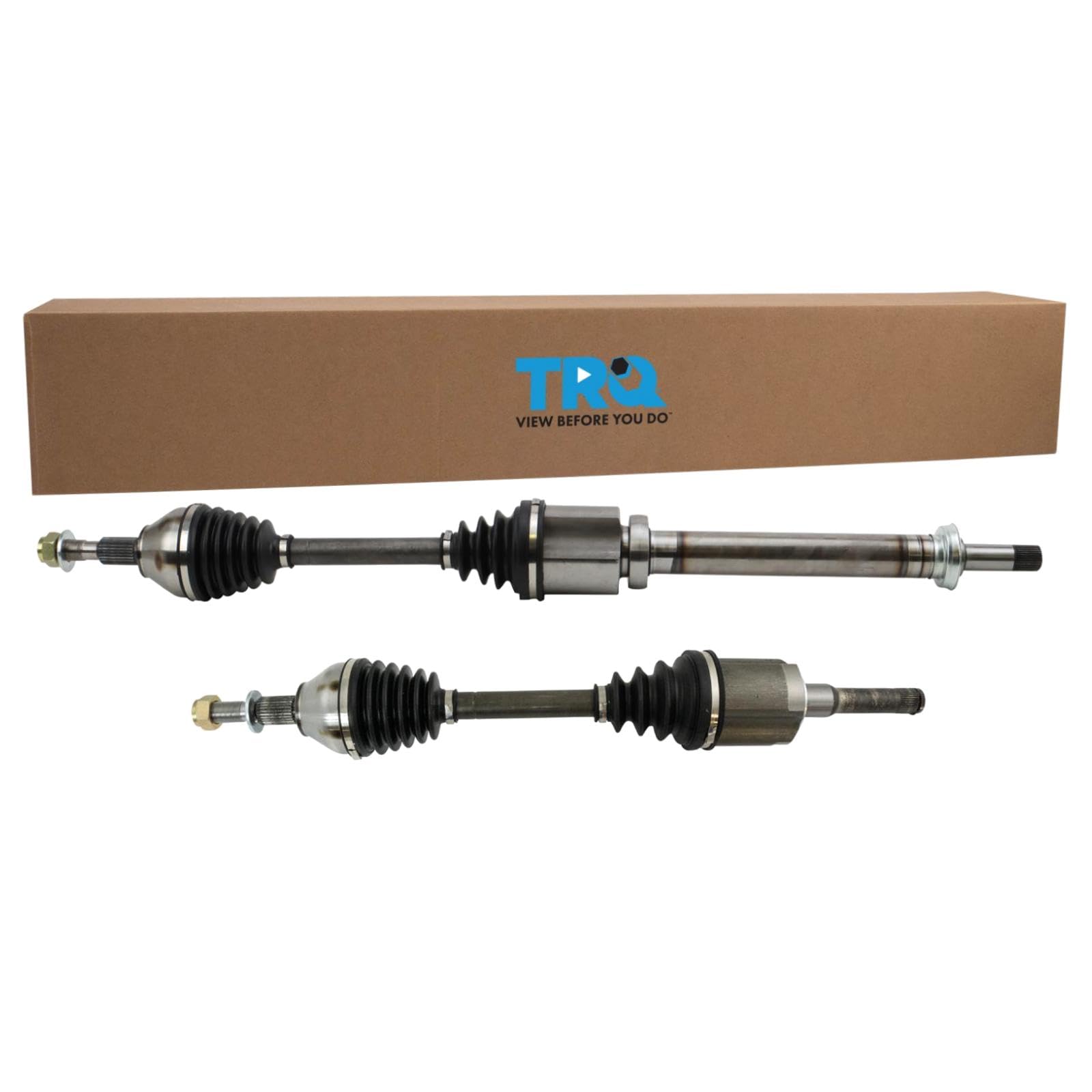 TRQ Front CV Axle Shaft Assembly Set Compatible with 13-18 Ford Fusion 14-16 Lincoln MKZ