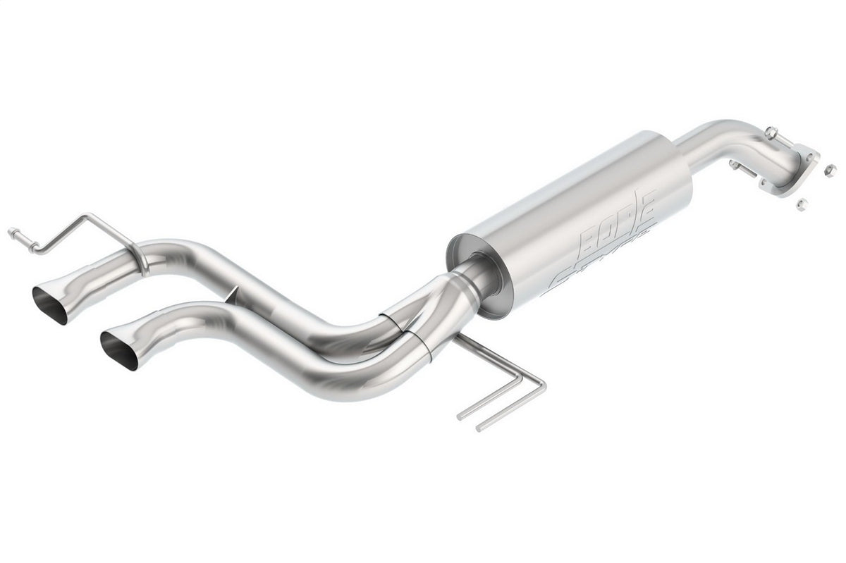 BORLA 11821 Axle-Back Performance Exhaust System for 2012-2018 Hyundai Veloster 1.6L 4 Cyl. Automatic/Manual Transmission Front 