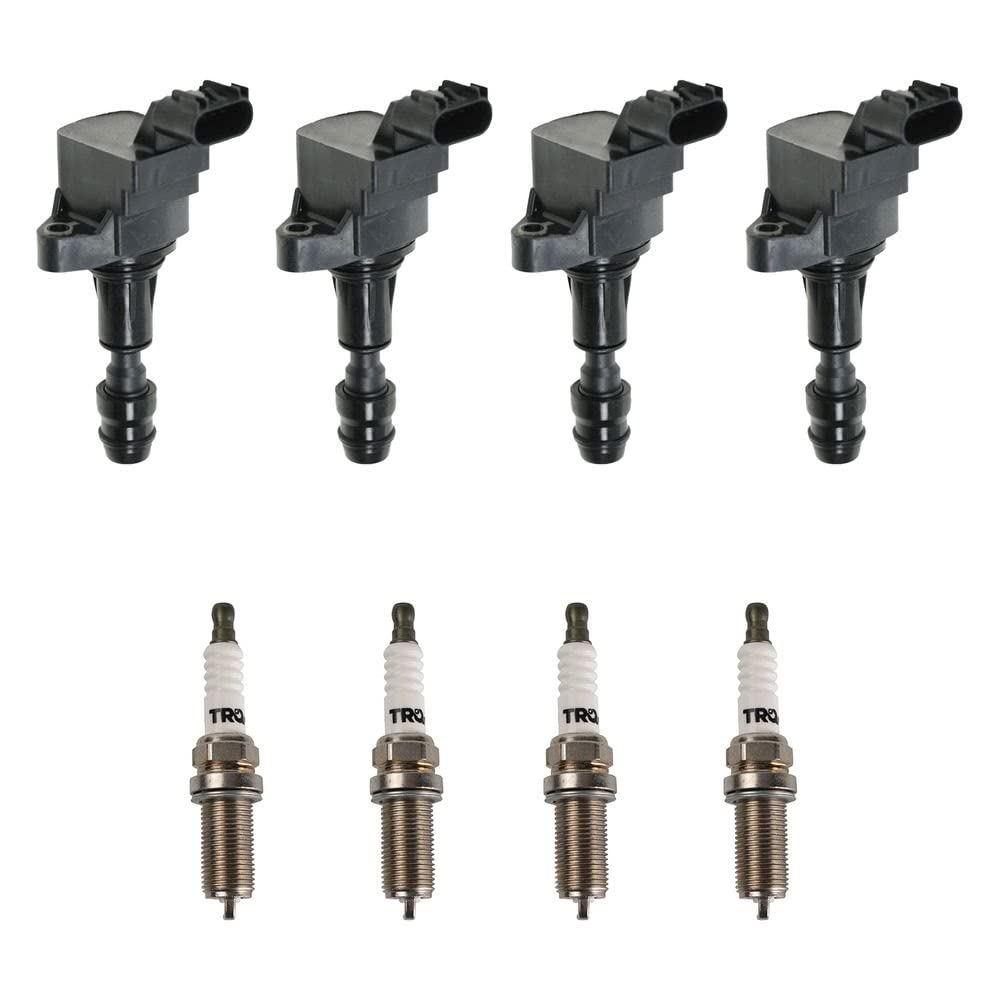 Trq Ignition Kit Ignition Coil Spark Plugs Compatible With 10-17 Buick 06-17 Chevrolet 12 Fisker Gmc 06-10 Pontiac 11 Saab Satur