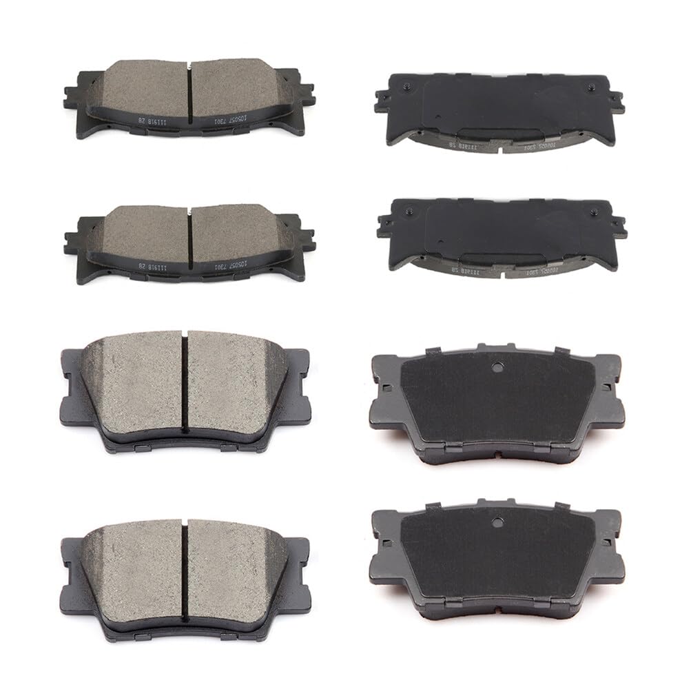 Eccpp D1293-8331 D1212-8332 Front & Rear Ceramic Disc Brake Pad Set Fit For Lexus Es350 2007-2018,For Toyota Avalon 2008-2018,Fo