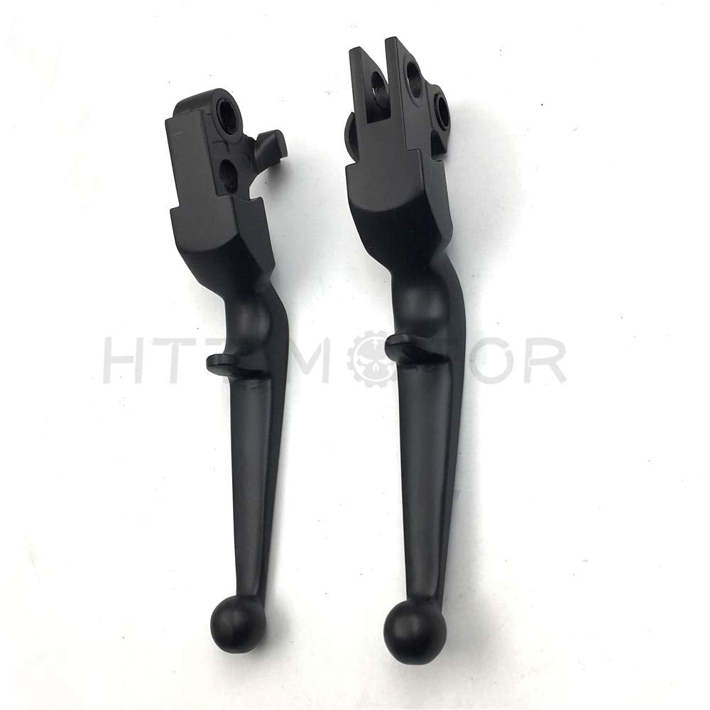 Httmt Mt241-021- New Black Brake Clutch Lever Compatible With Harley Custom Flhr Road King Ultra And Touring