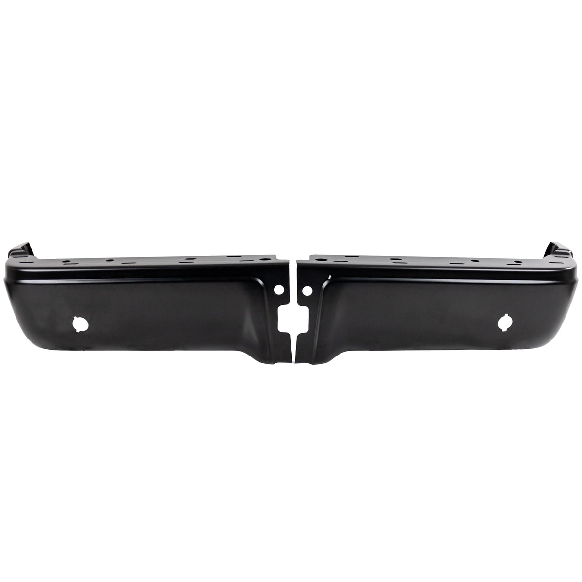 Garage-Pro Step Bumper Set Of 2 Compatible With 2009-2014 Ford F-150 Powdercoated Black, With Rear Object Sensors Hole, Stylesid