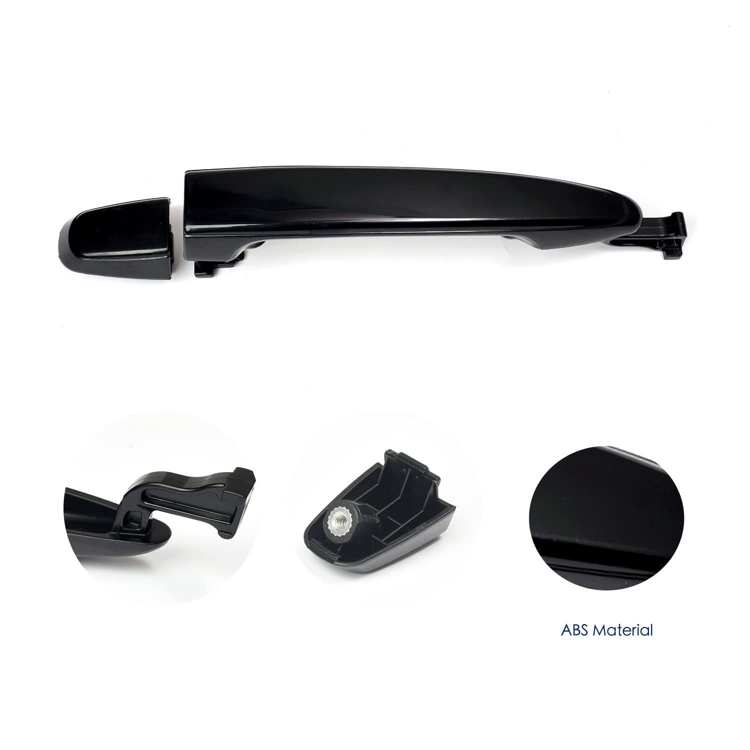 Lcyolada 2Pcs Sliding Door Handles for Toyota Sienna 2004 2005 2006 2007 2008 2009 2010,Rear Left Driver & Right Passenger Side,