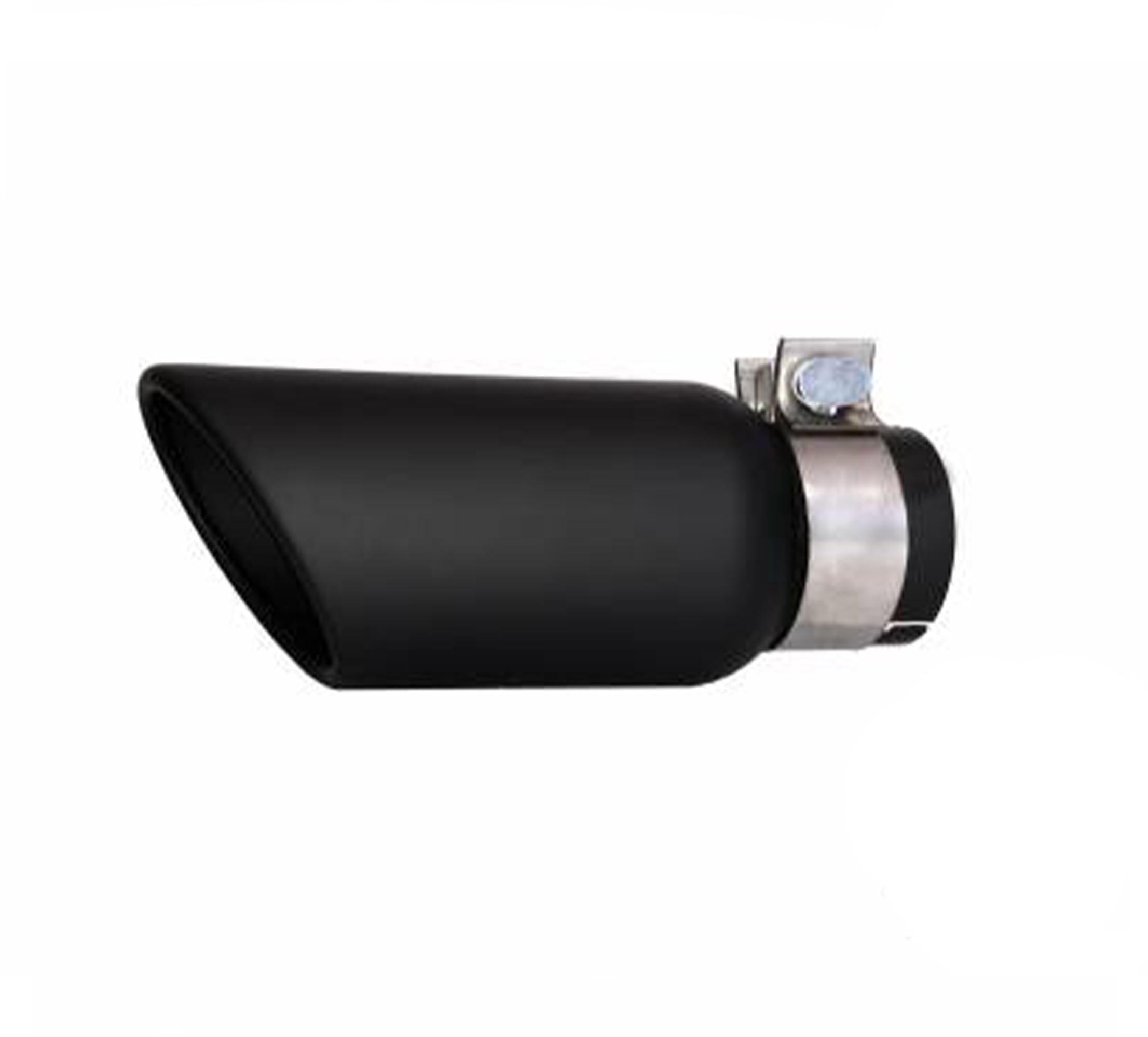 Black Horse Exhaust Muffler Tip, 3 Inlet,4 Outlet And 10 Length Single Wall Black Compatible With All Cars, Trucks And Suvs-Mt-Rr01Bk