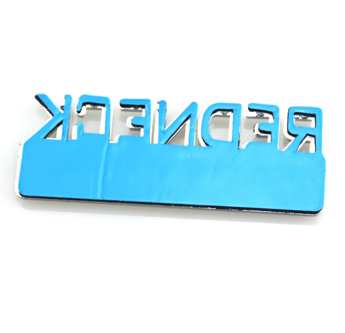 2 Pack Redneck Edition Exterior Emblem Car Truck Boat Decal Logo Replacement For F-150 F250 F350 Silverado Ram 1500 (Black/Red)