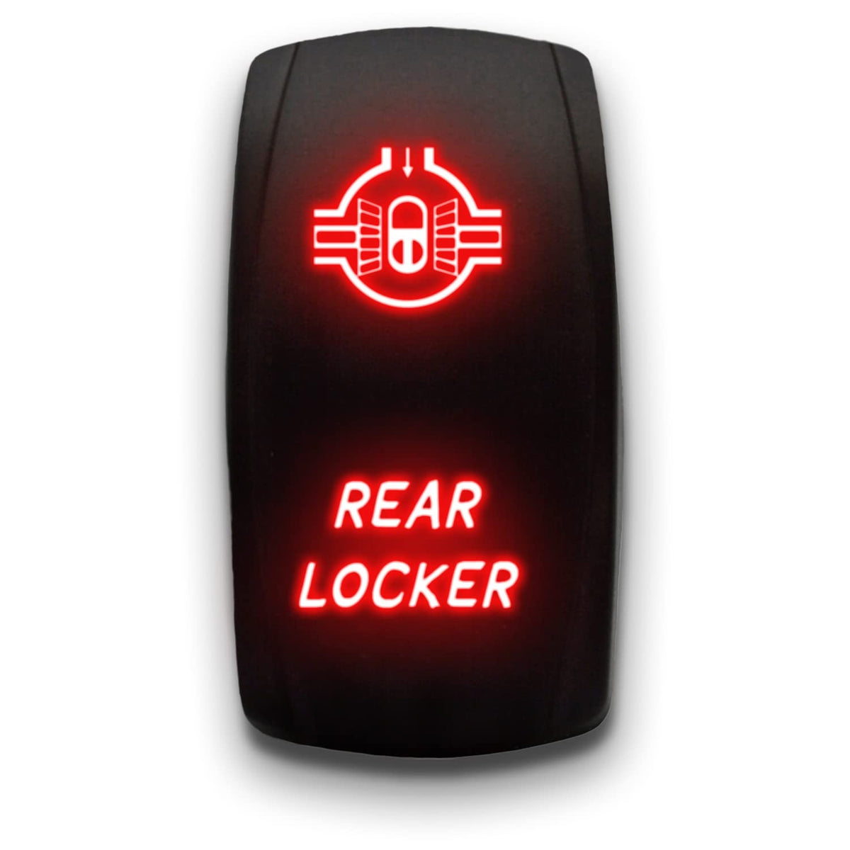 Rear Locker - Red - Laser Etched 5-Pin Double Pole Single Throw Rear Locker Main