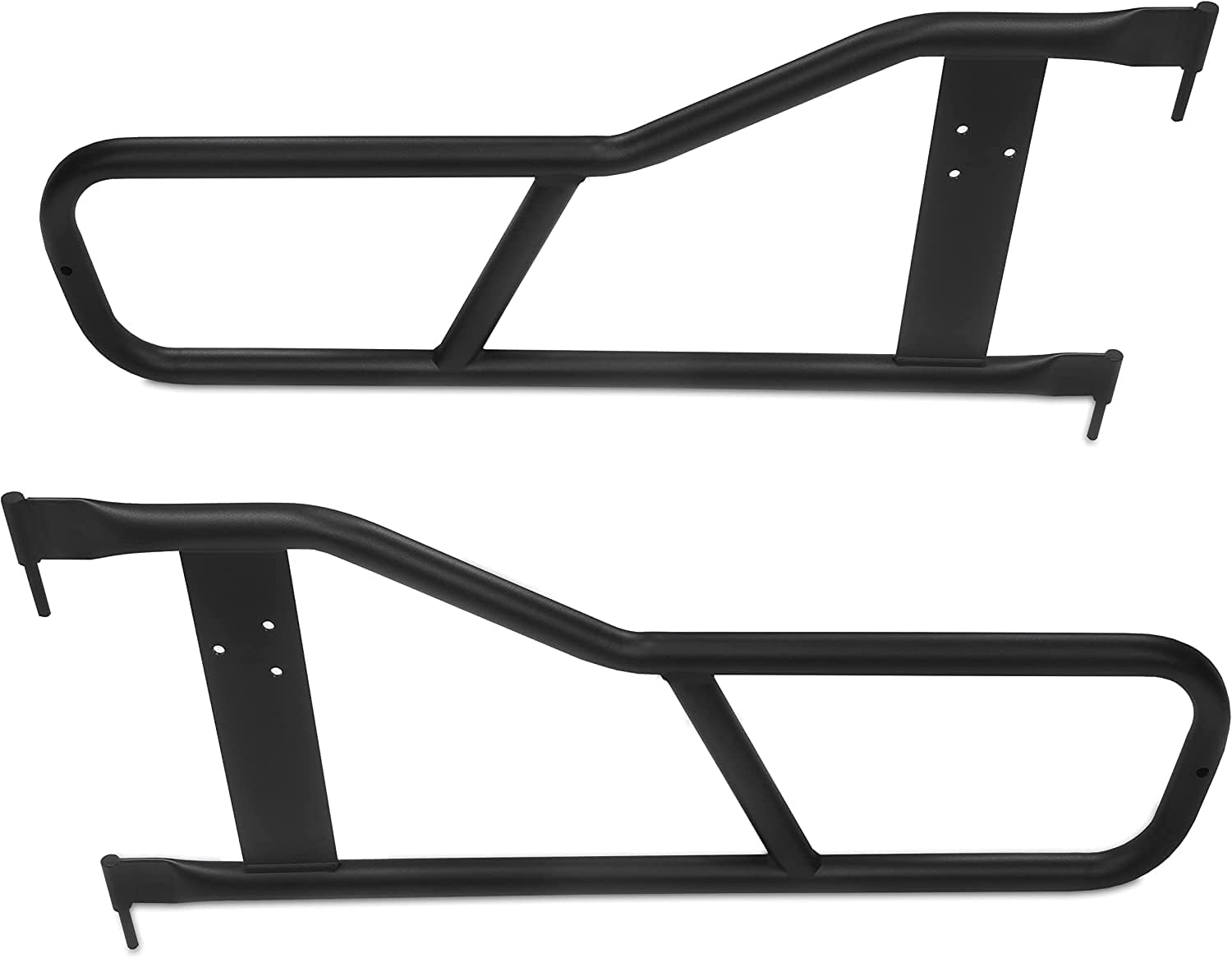 Ecotric Tubular Doors Compatible With 1987-2006 Jeep Wrangler Yj Tj Tubular Half Doors Tube Door Steel Left & Right Simple Off-Road Style