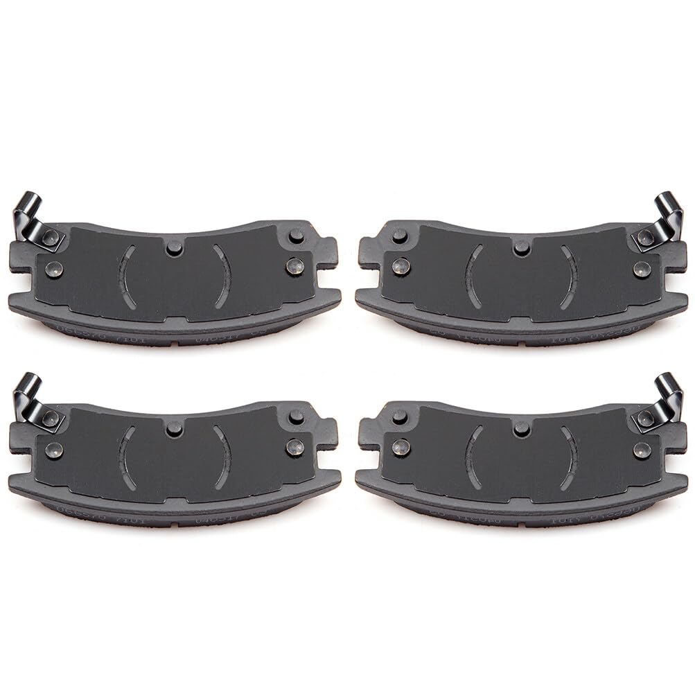 Eccpp D714-7387 4Pcs Rear Ceramic Brake Pads Fit For Buick Allure 2008-2009,For Buick Century 2004-2005,For Buick Lacrosse 2008-