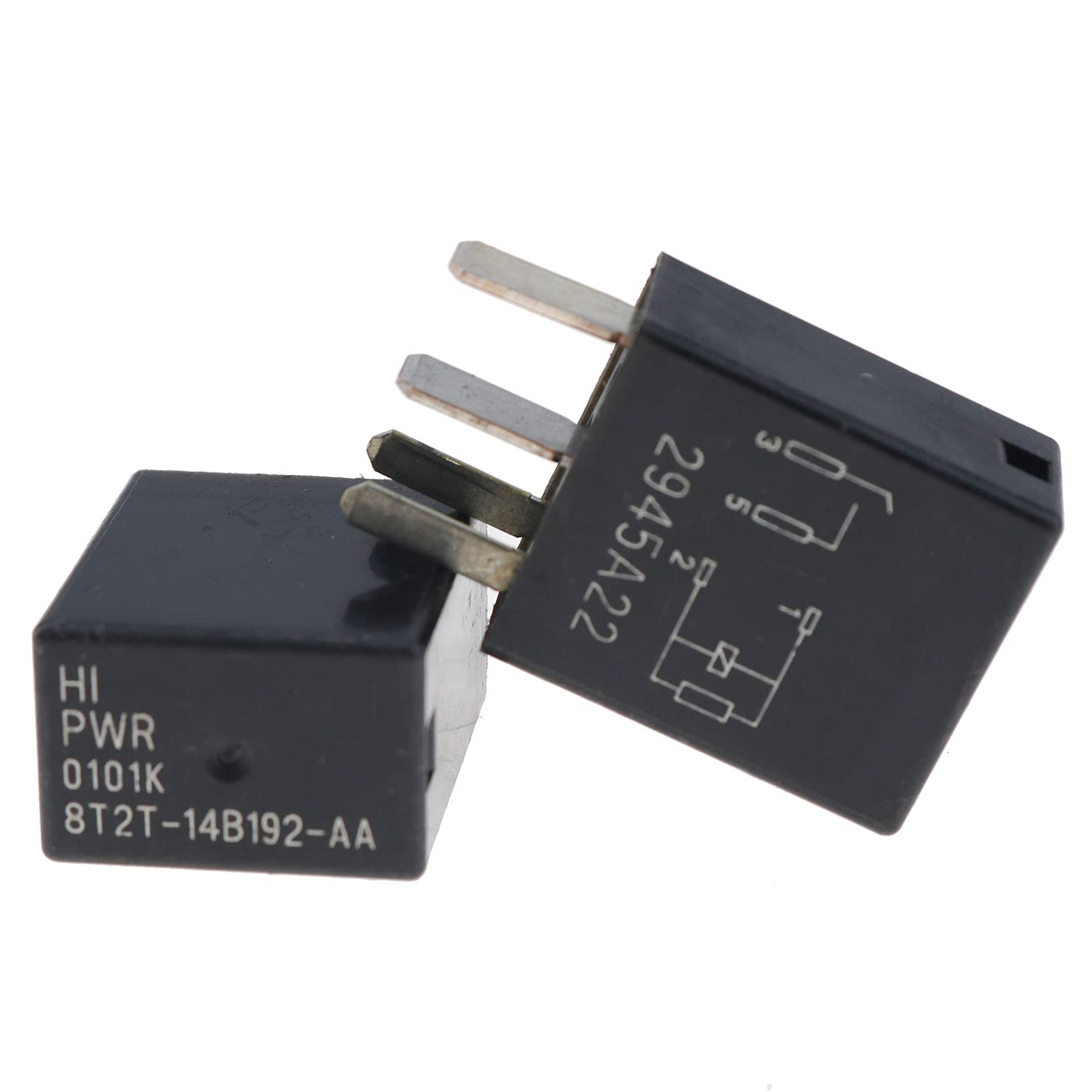 Dvparts 2X 4-Pin Relay Black Multi-Purpose Relay 8T2T-14B192-Aa For Fusion F150 F-250