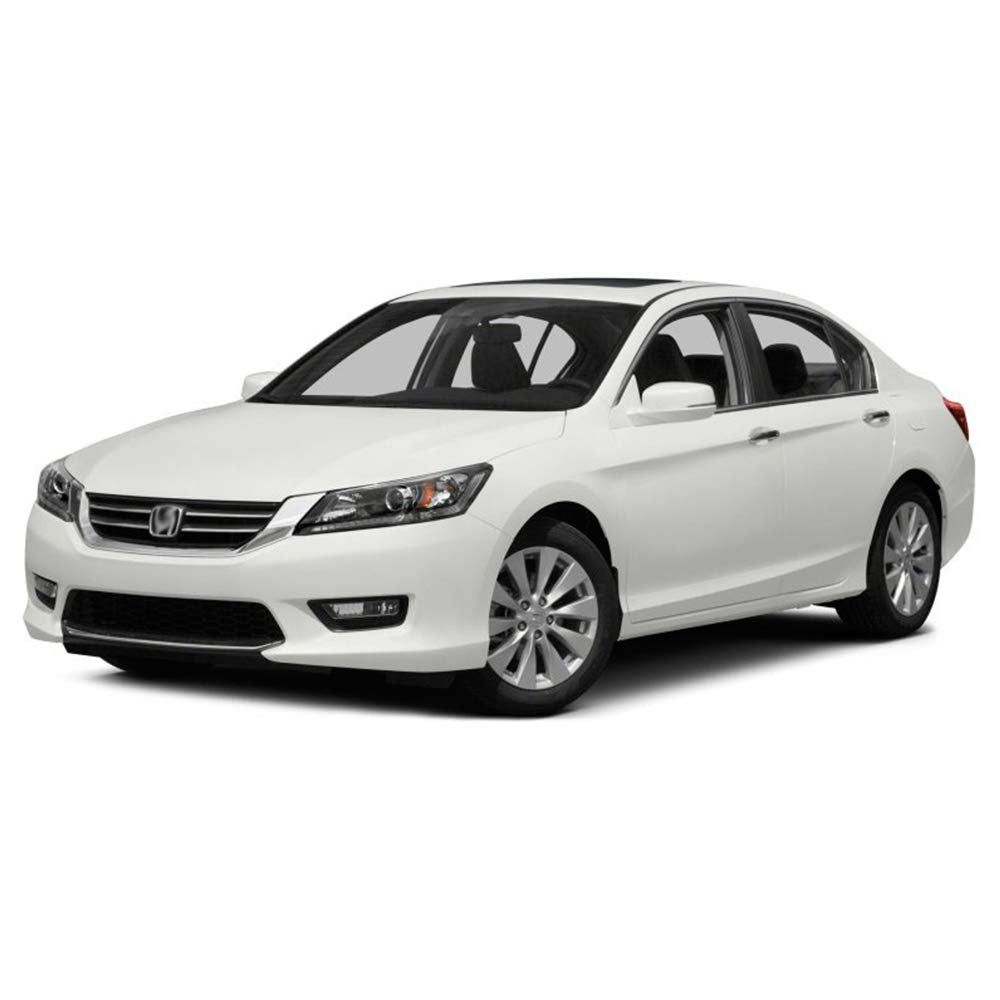 PIT66 Front Upper Bumper Hood Grille, Compatible with Honda Accord Sedan 2013-2015 Grill Chrome/Black