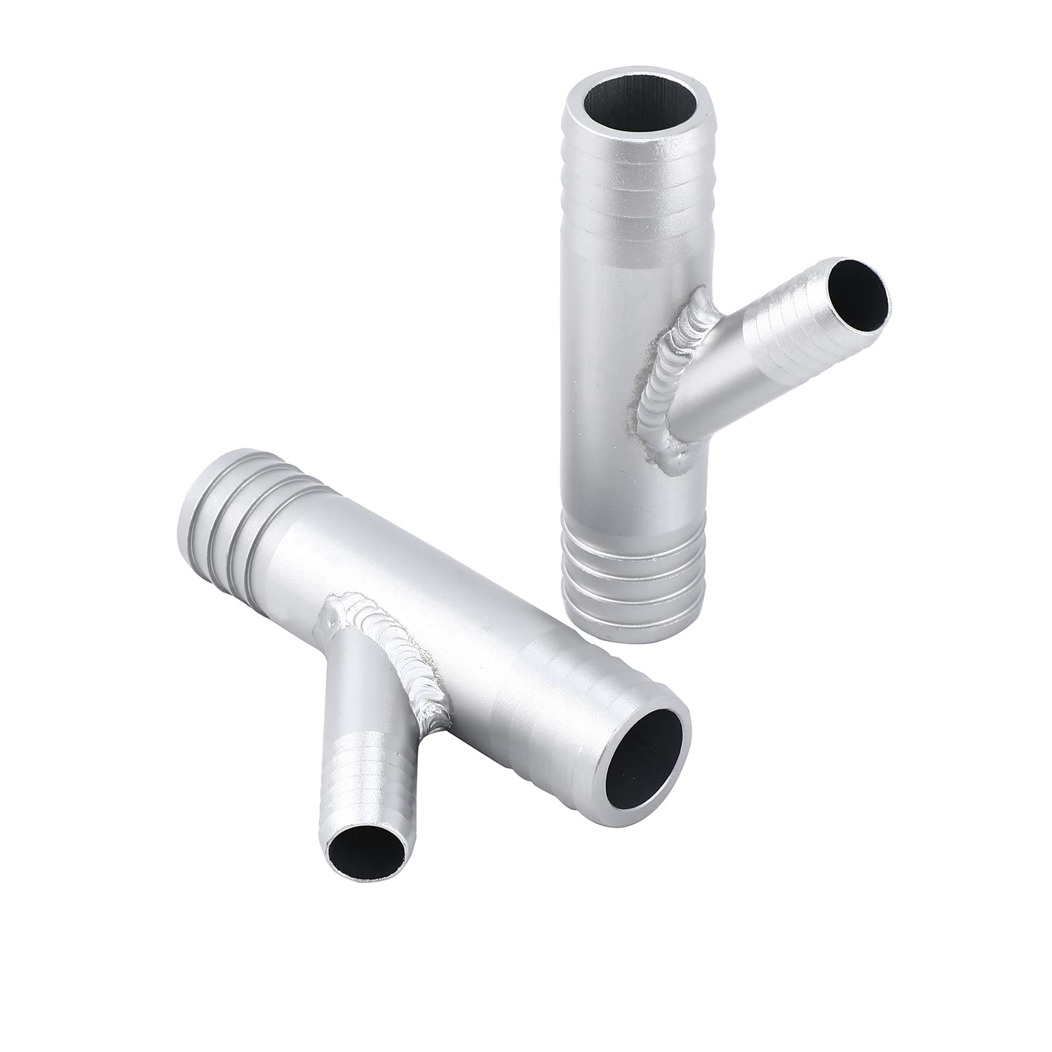 GRT A Pair 1 INCH to 5/8 CAB Heater Y Fittings UTV SXS RZR CAN AM Polaris Made from Aluminum